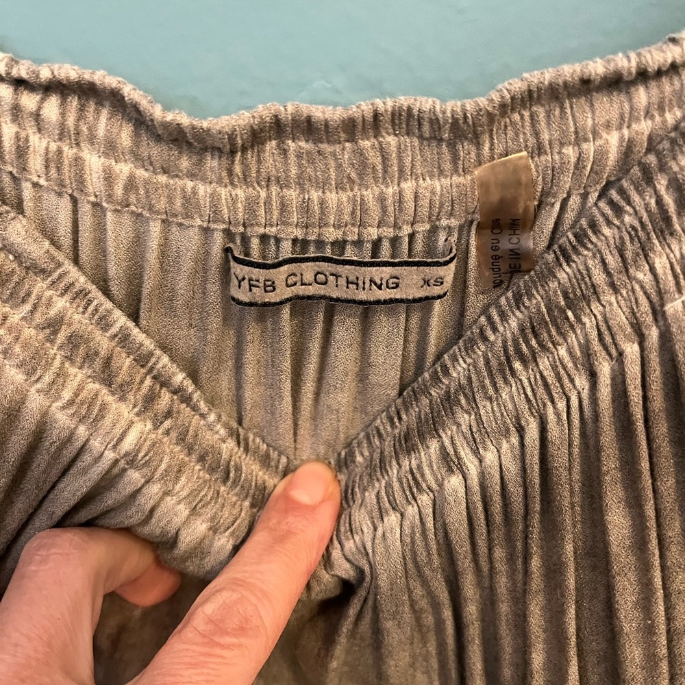 YFB Clothing Grey Top XS